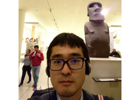 ヨーロッパ鼻科学会に参加した際に大英博物館でモアイ像と